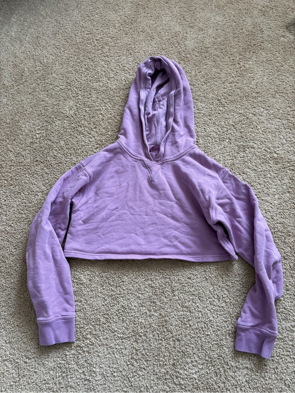 Lululemon Cropped Lavender Hoodie